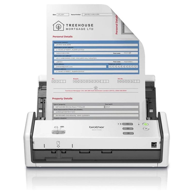 scanner portátil de mesa brother ads-1300 duplex usb 30ppm ads1300 (mp)