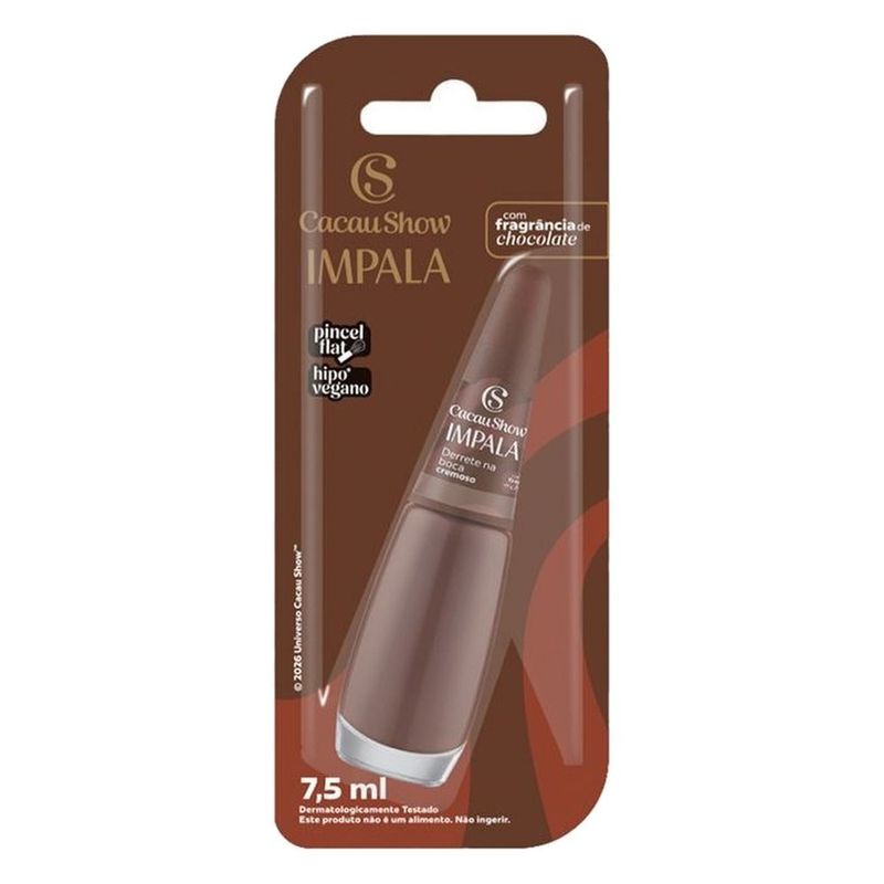 esmalte cremoso impala cacau show derrete na boca 7,5ml blister