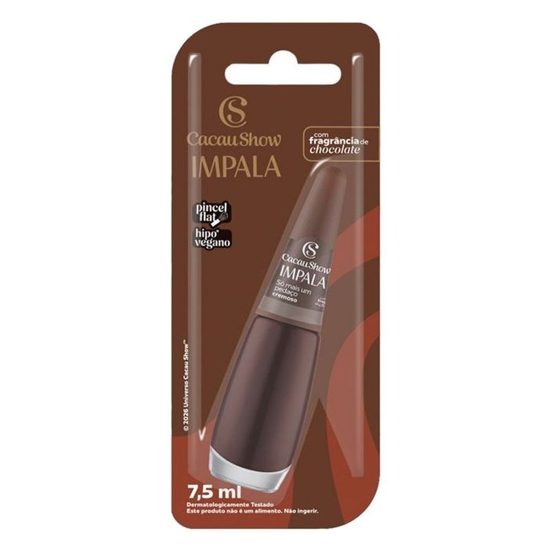 esmalte cremoso impala cacau show só mais um pedaço 7,5ml blister