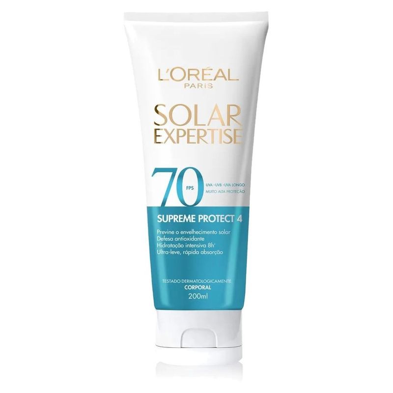 protetor solar corporal fps70 l'oreal solar expertise supreme protect 4 200ml