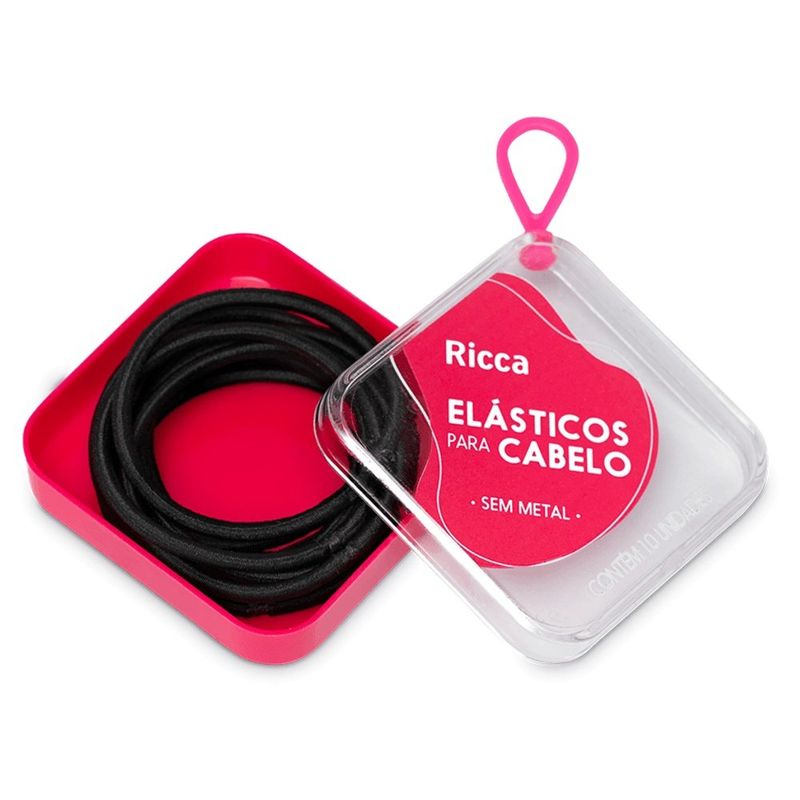elástico com case black ricca 10 unidades