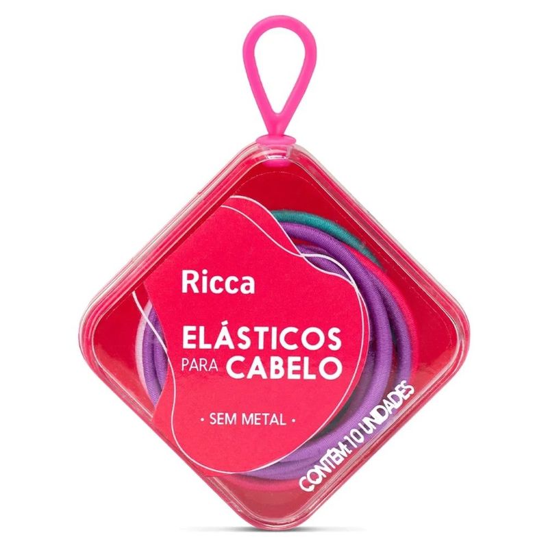 elástico com case summer ricca 10 unidades