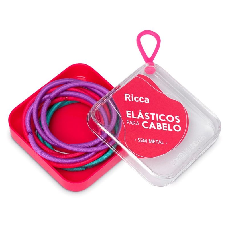 elástico com case summer ricca 10 unidades