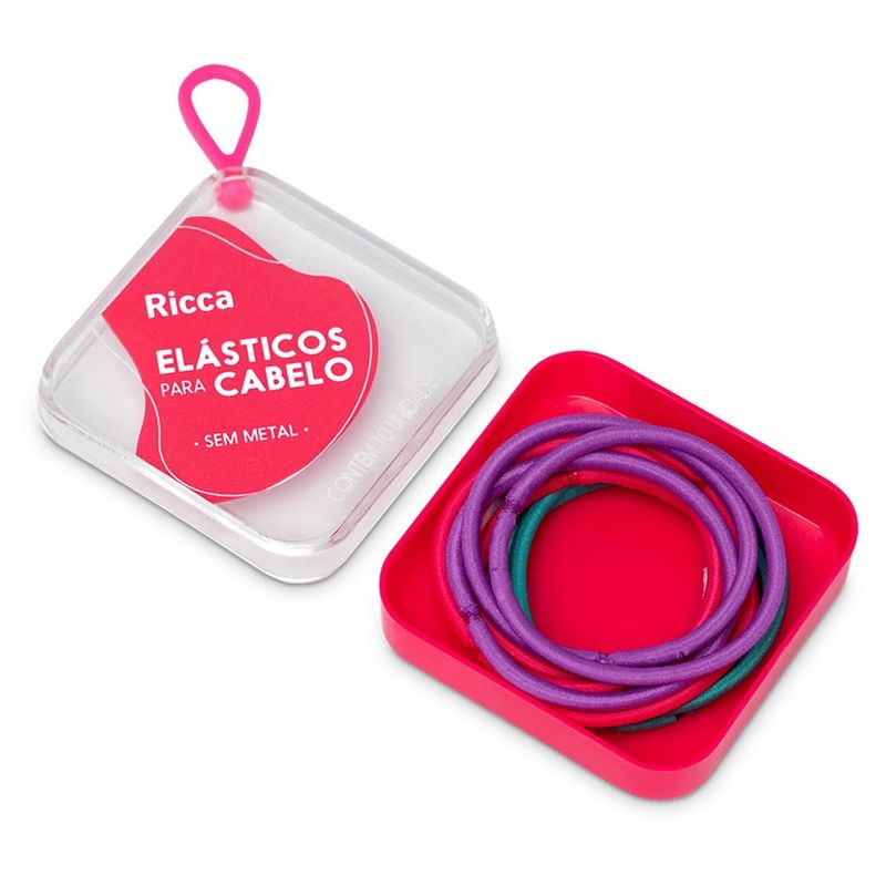 elástico com case summer ricca 10 unidades