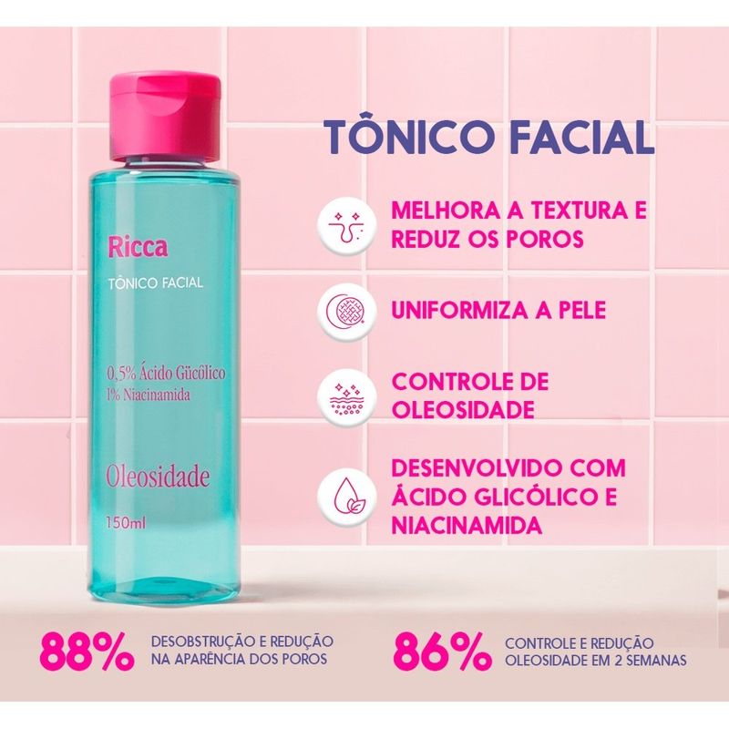 tônico facial ricca 150ml