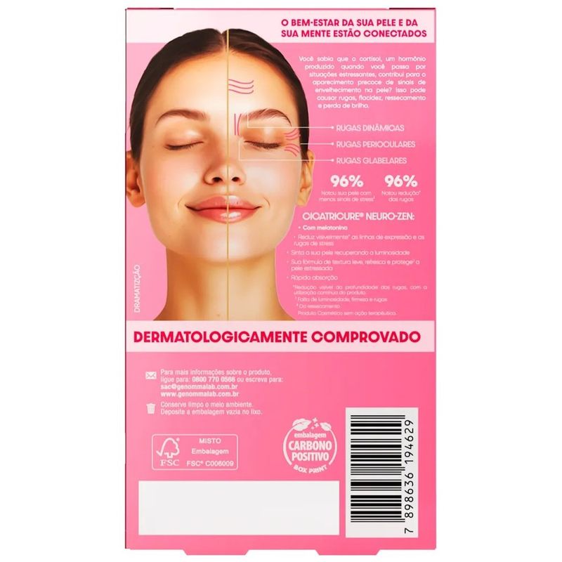 sérum facial antirrugas com melatonina cicatricure neuro-zen 30ml