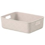 caixa organizadora coza puffer 4,5 litros bege