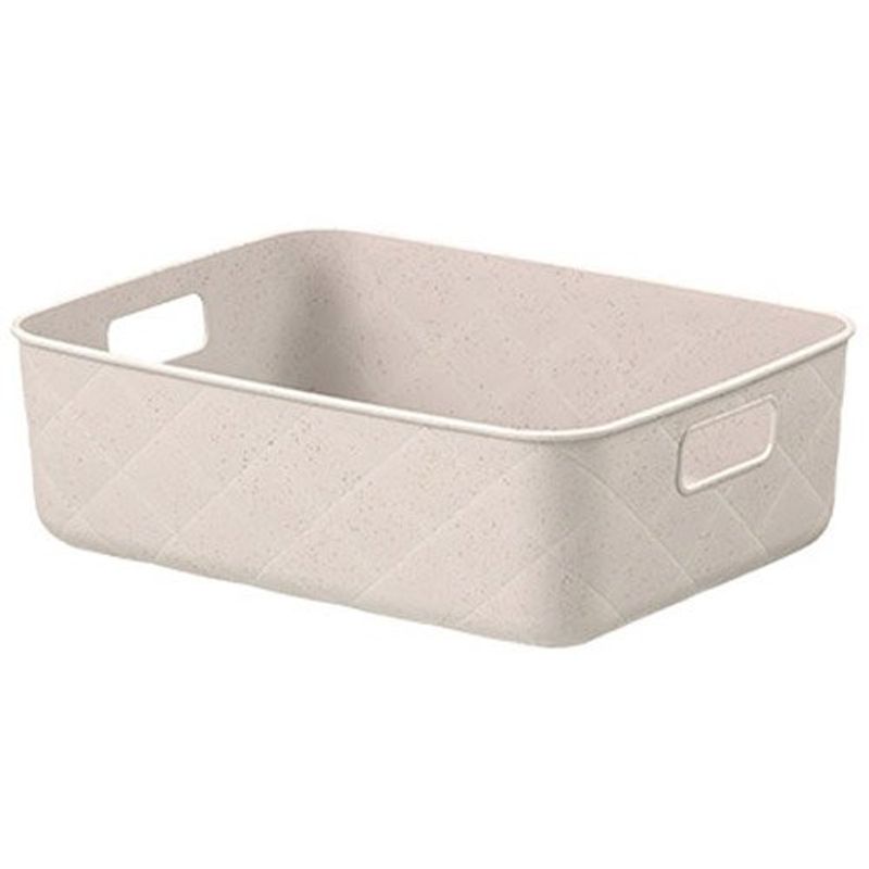 caixa organizadora coza puffer 4,5 litros bege
