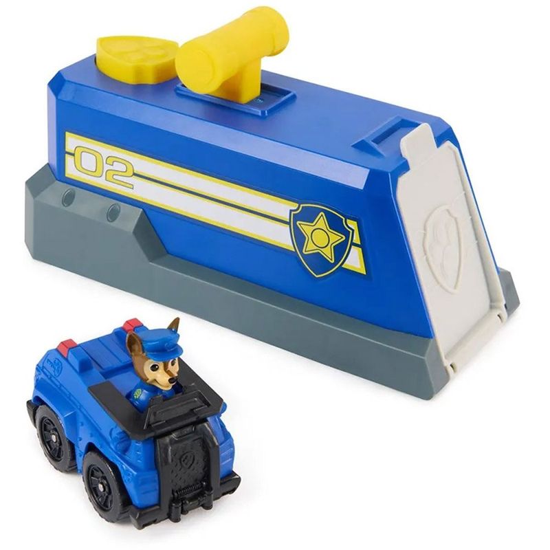 mini playset sunny lancador de veiculo chase patrulha canina 4855