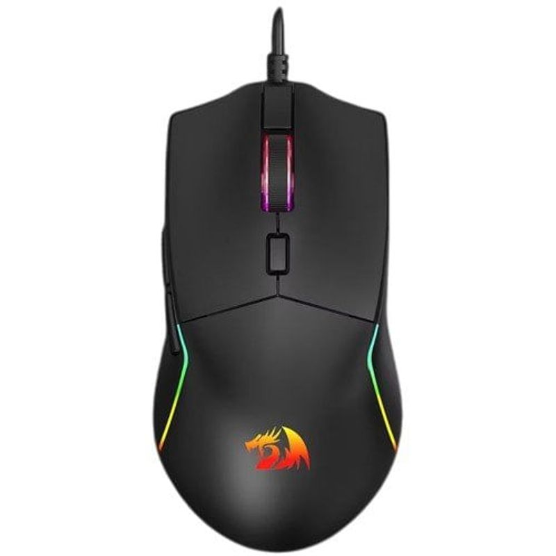 mouse gamer redragon naga preto rgb