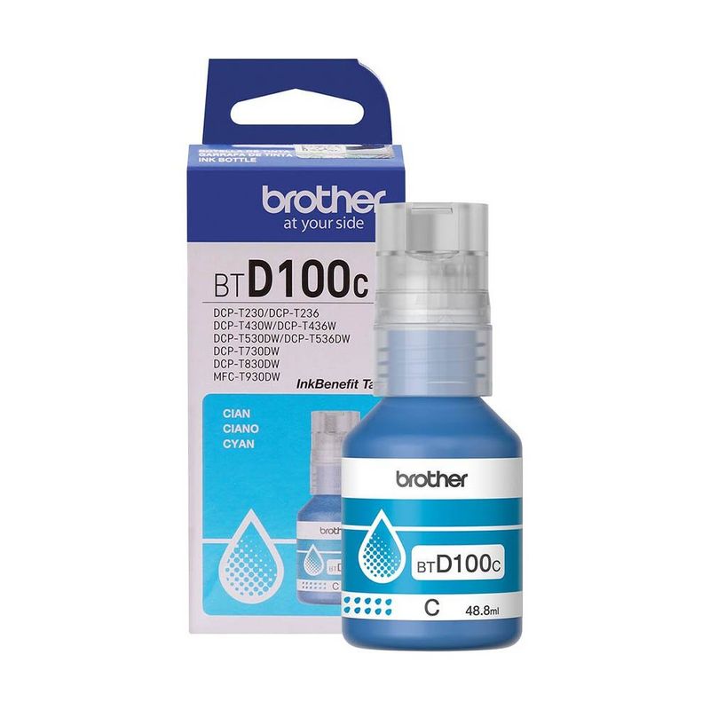 refil de tinta brother 5k ciano btd100c (mp)