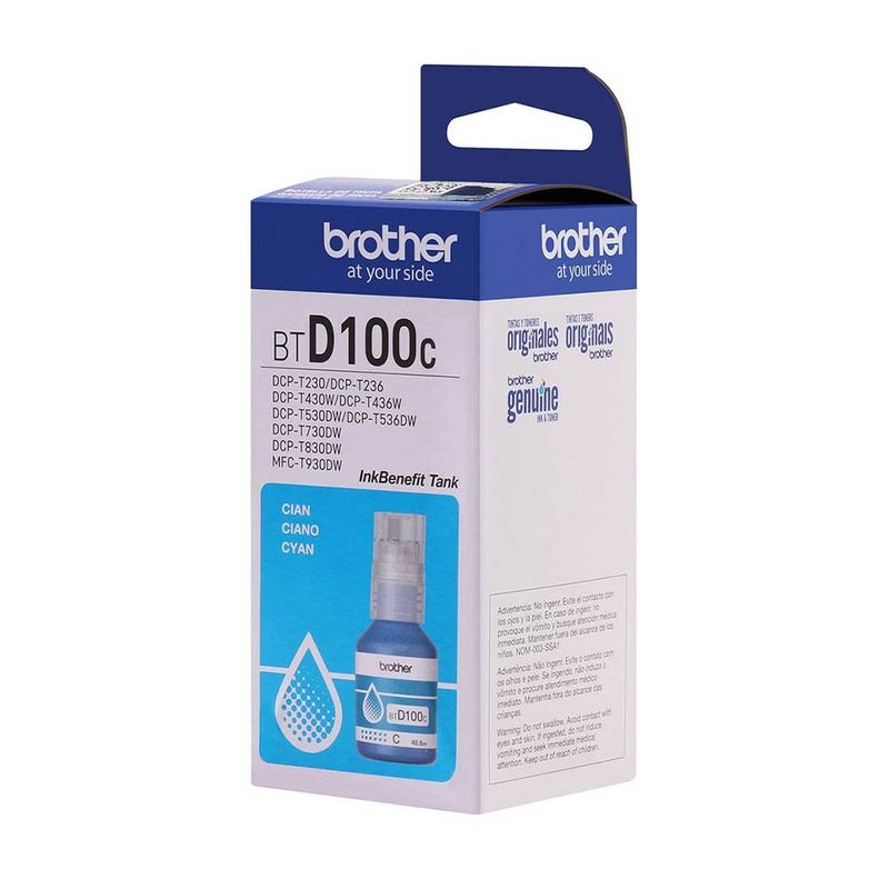 refil de tinta brother 5k ciano btd100c (mp)
