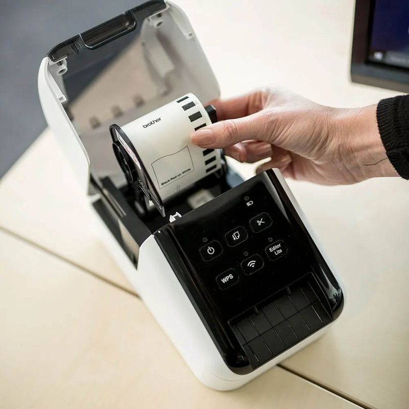impressora de etiquetas térmica brother ql-810w usb wi-fi (mp)
