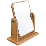 espelho de mesa western quad bambu 18cm