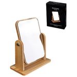 espelho de mesa western quad bambu 18cm