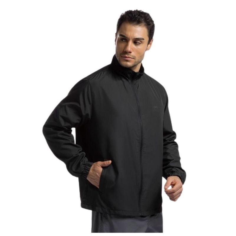 jaqueta masculina p olympikus corta-vento essential preto (mp)