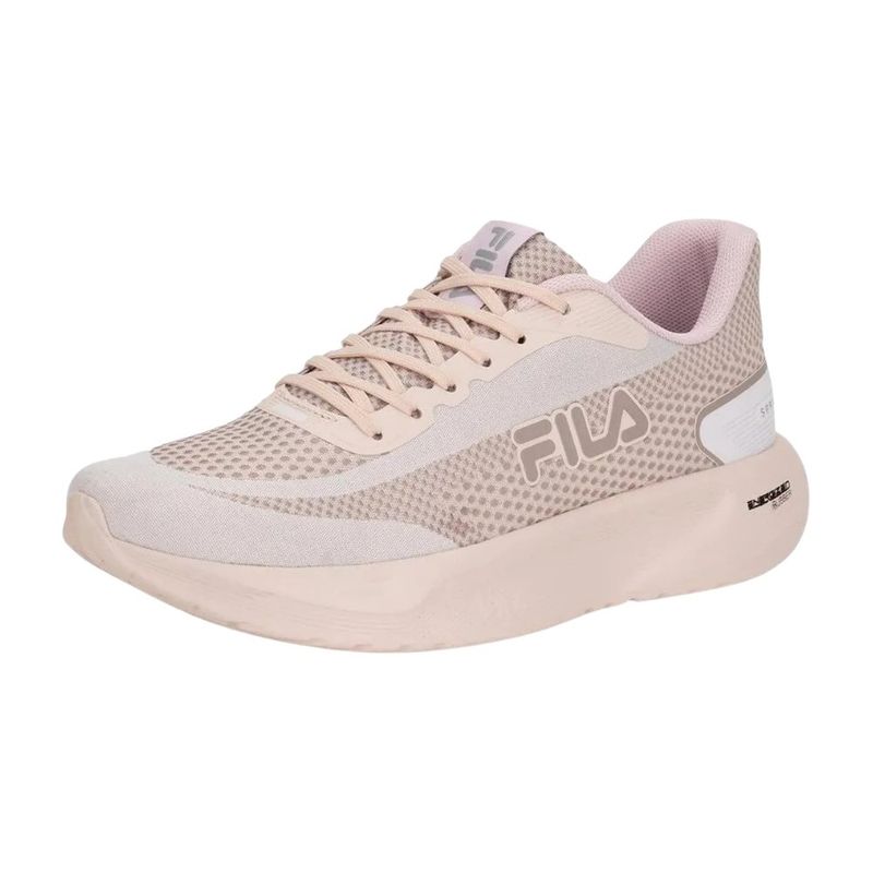 tênis treino feminino n°38 fila spry rosa bege (mp)