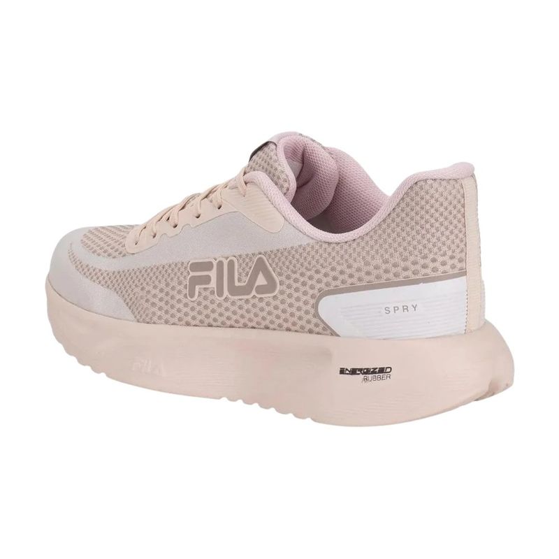 tênis treino feminino n°38 fila spry rosa bege (mp)