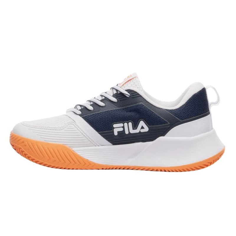 tênis tennis feminino n°38 fila master ace azul laranja (mp)