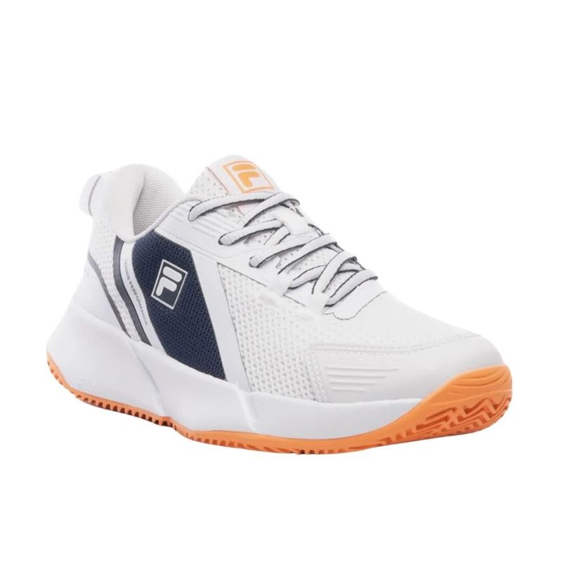 tênis tennis feminino n°38 fila master ace azul laranja (mp)