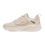 tênis casual feminino n°35 fila venture tracer lite bege dourado (mp)