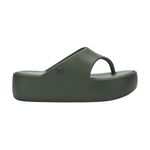 sandália plataforma feminina n°36 melissa free platform thong verde oliva (mp)
