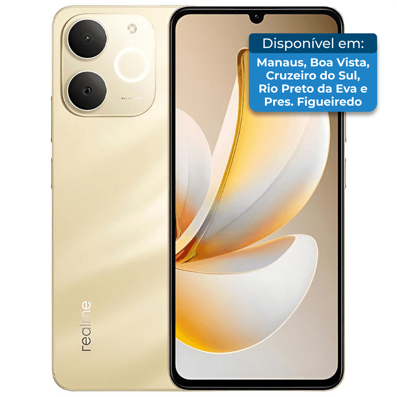 Smartphone Realme Note 70 128GB Beach Dourado