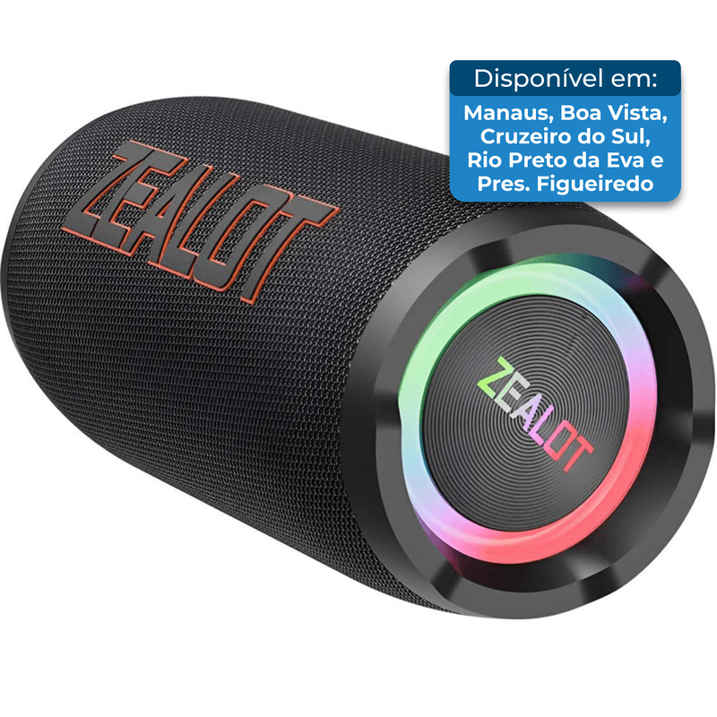 Caixa de Som Zealot S76 Speaker Preto