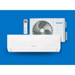 ar-condicionado split inverter 24.000 btus baumon hi-wall 220v 60hz gás r32a branco