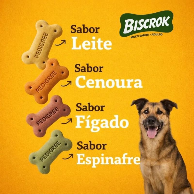 petisco pedigree biscrok multi sabor 1kg (mp)