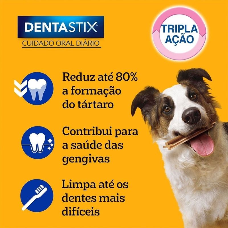 petisco pedigree dentastix raças médias 7 sticks 180g (mp)