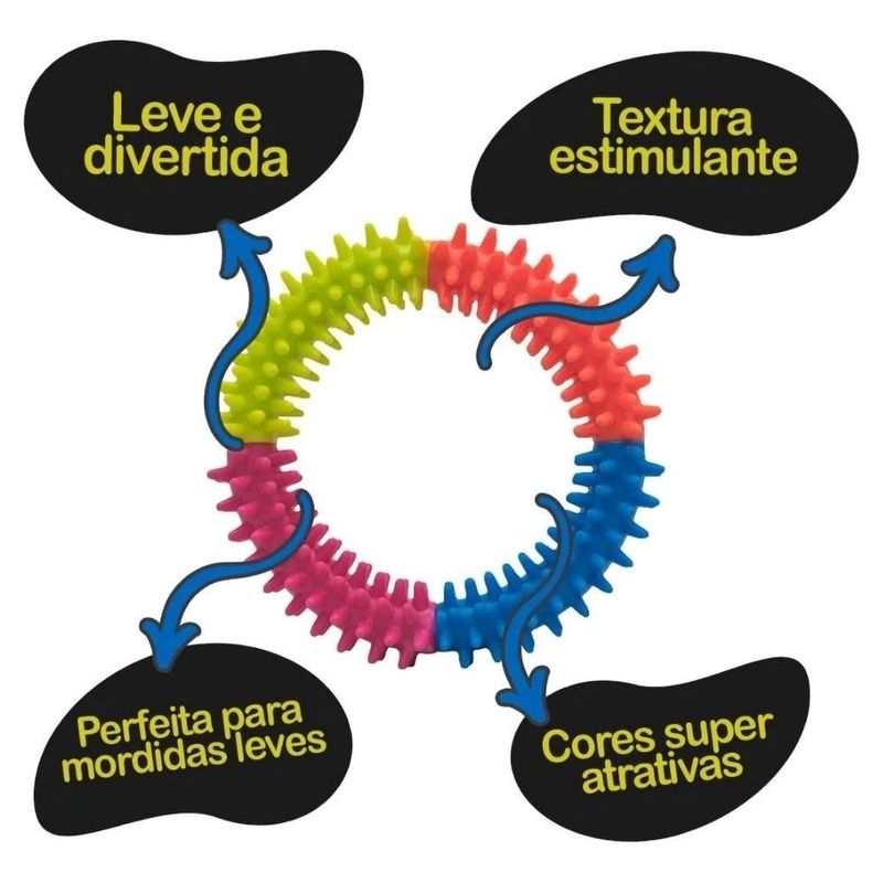 brinquedo para cães bravo mascotes argola spike (mp)