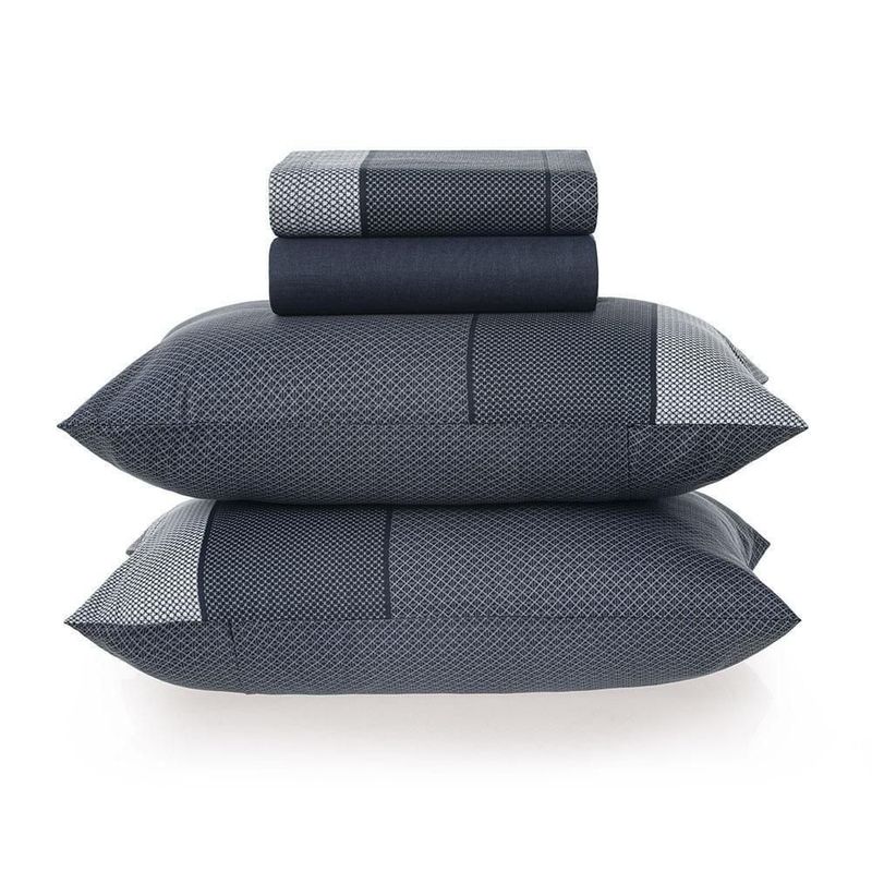 jogo de cama 4 peças casal karsten castelo 220x240cm (mp)