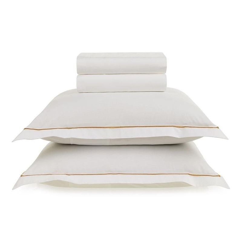 jogo de cama 4 peças queen karsten deliz 200 fios branco jaspe 240x250cm (mp)