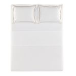 jogo de cama 4 peças queen karsten deliz 200 fios branco jaspe 240x250cm (mp)