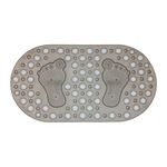 tapete para box uzoo pezinho oval fumê 67x35cm (mp)