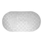 tapete para box uzoo pezinho oval cristal 67x35cm (mp)