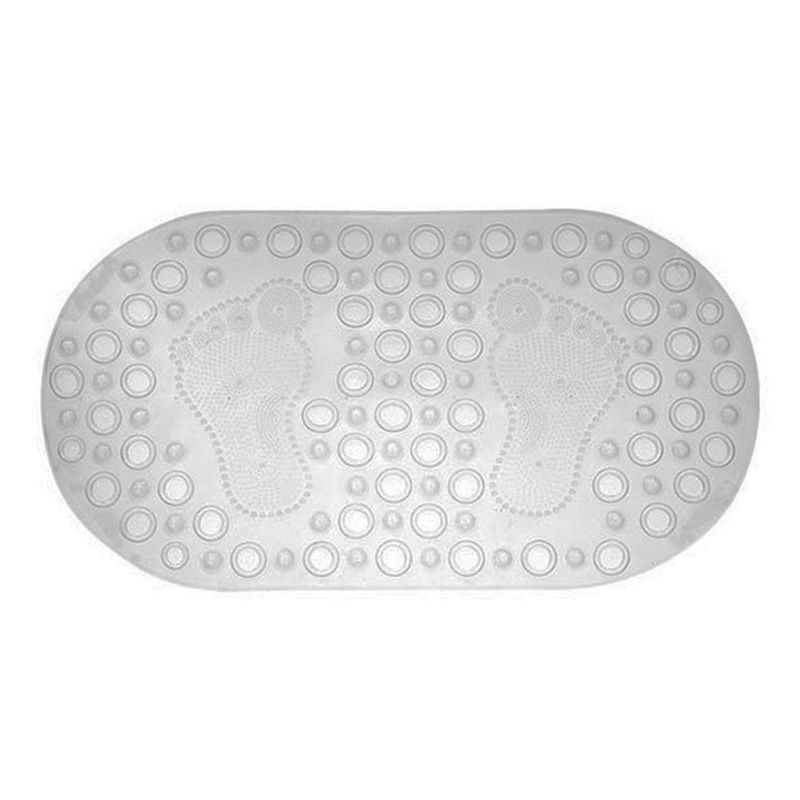 tapete para box uzoo pezinho oval cristal 67x35cm (mp)