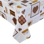 toalha de mesa uzoo termotex café marrom 140x220cm (mp)