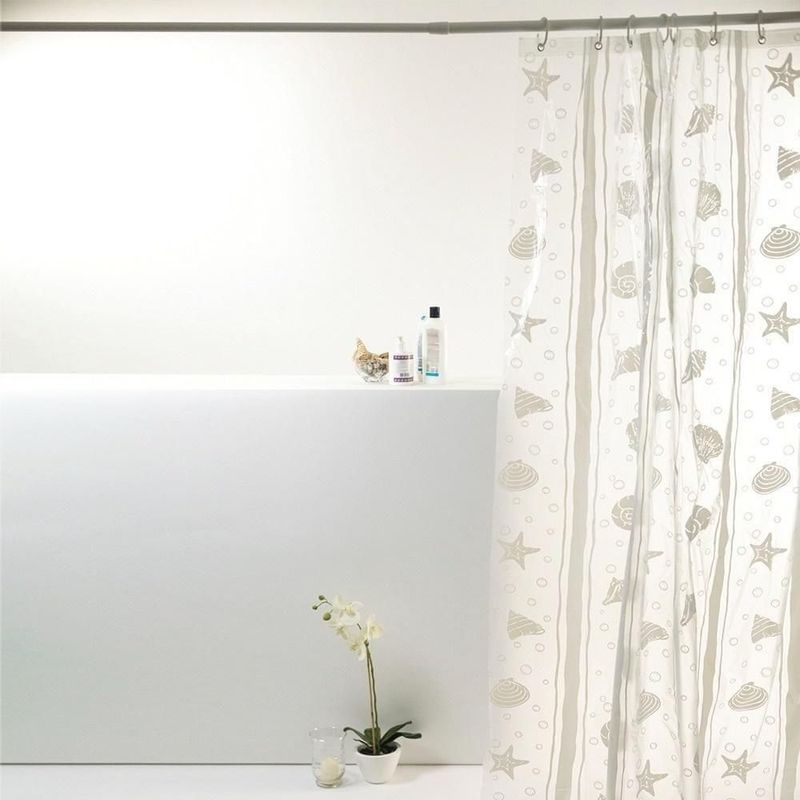 cortina para box uzoo pvc concha branco 198x180cm (mp)