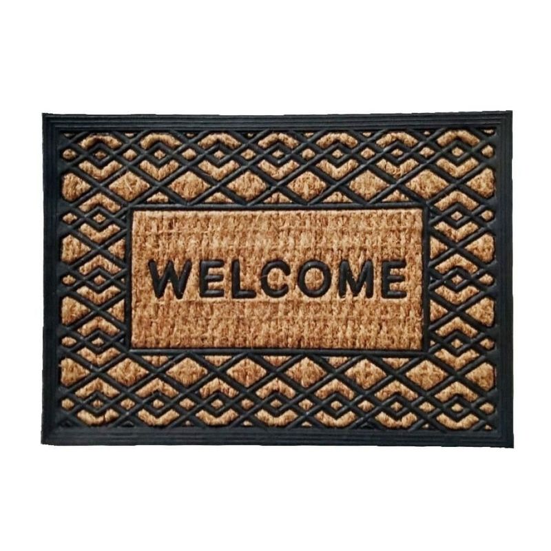 tapete uzoo capacho fibra welcome 40x60cm (mp)
