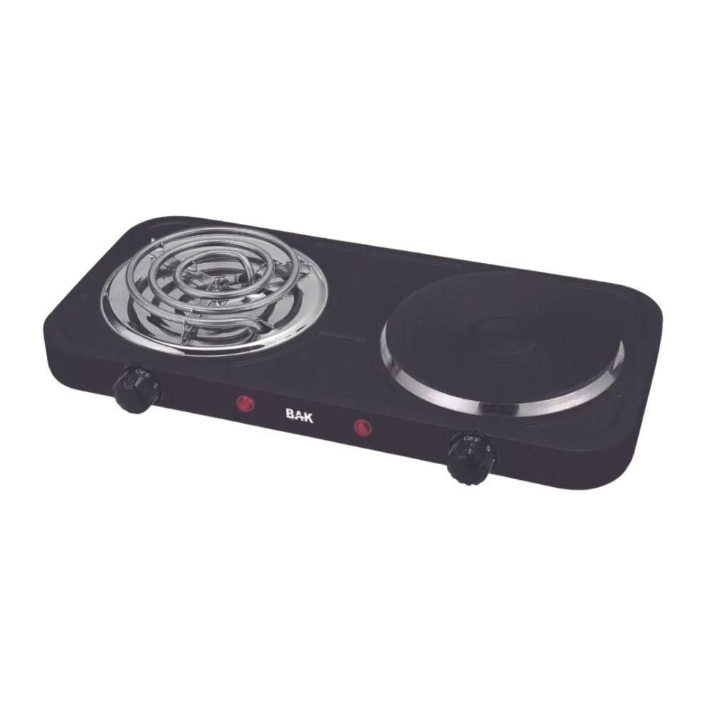 Fogão Elétrico 2 Bocas Bak 127V 2000W Preto (MP)