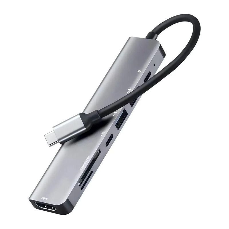 まみ　HUB Hub USB-C 7 em 1 com HDMI Jiaxi