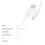cabo usb-lightning 1hora 1m branco cab238 (mp)