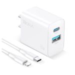 carregador 1hora 2 entradas com cabo lightning gar163 (mp)
