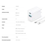 carregador 1hora 2 entradas com cabo lightning gar163 (mp)