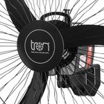 ventilador de parede tron oscilante 60cm preto 140w (mp)
