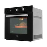 forno de embutir fischer a gás infinity 78 l preto 127v (mp)