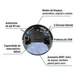 aspirador robô philco 3 em 1 bivolt (mp)
