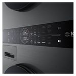 lava e seca 14kg lg washtower smart 220v preto 127v inox preto wk14bs6